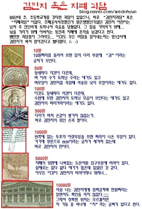 어렸을때 유명했던 김민지 괴담.jpg | 인스티즈