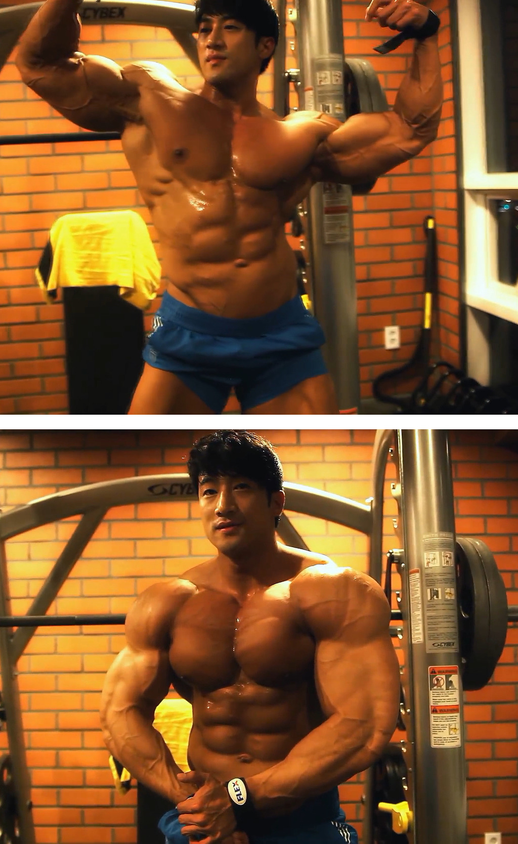 만화에서 볼법한 근육질.gif | 인스티즈