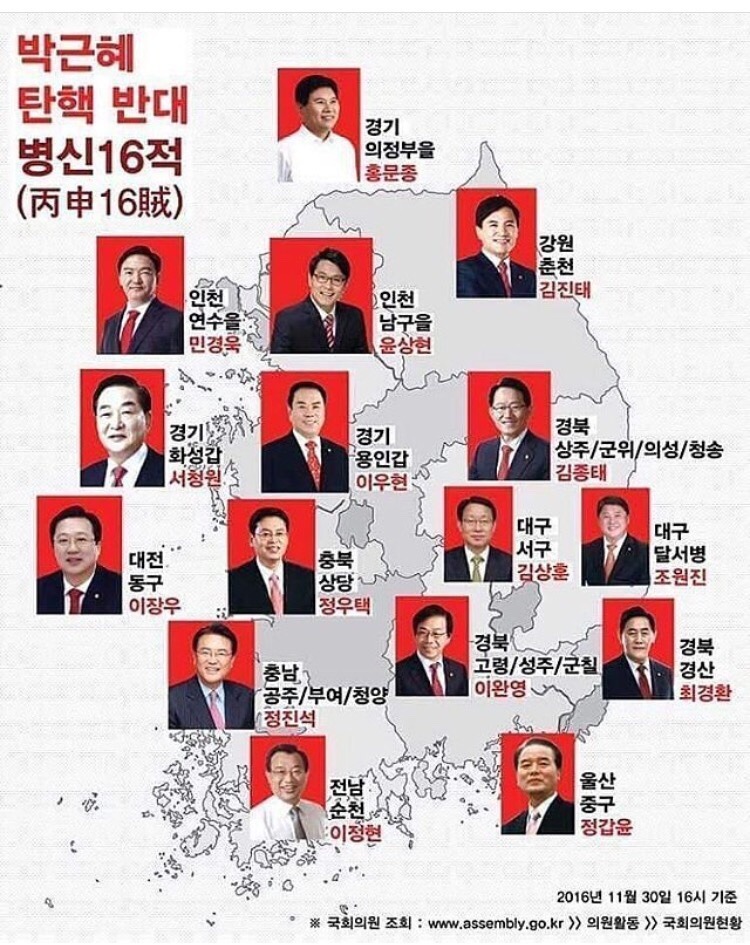 이쯤에서 기억하려고 꺼낸 탄핵에 반대표 찍은 사람들 | 인스티즈