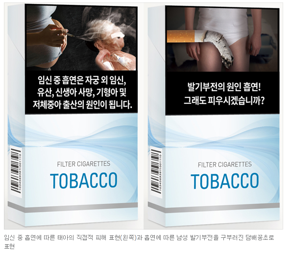 12월 23일부터 시행한 답뱃갑 경고그림 (혐오주의) | 인스티즈