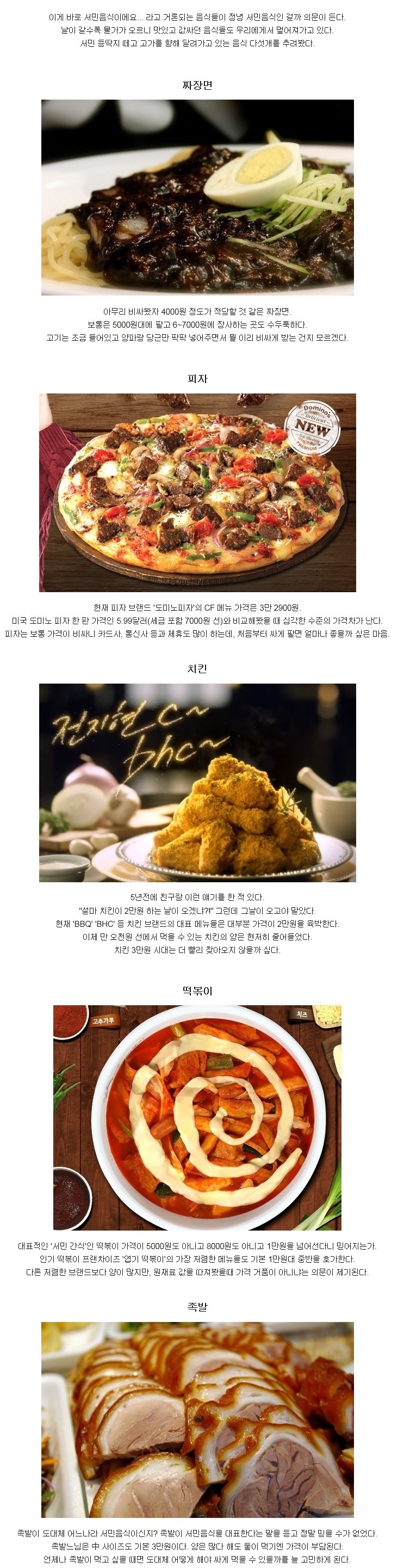 서민에게서 점점 멀어지는 음식 5가지 | 인스티즈