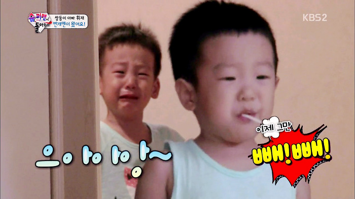 [슈퍼맨이돌아왔다] 번개맨으로 분장한 이휘재를 본 이서언ㅋㅋㅋㅋㅋㅋㅋ | 인스티즈
