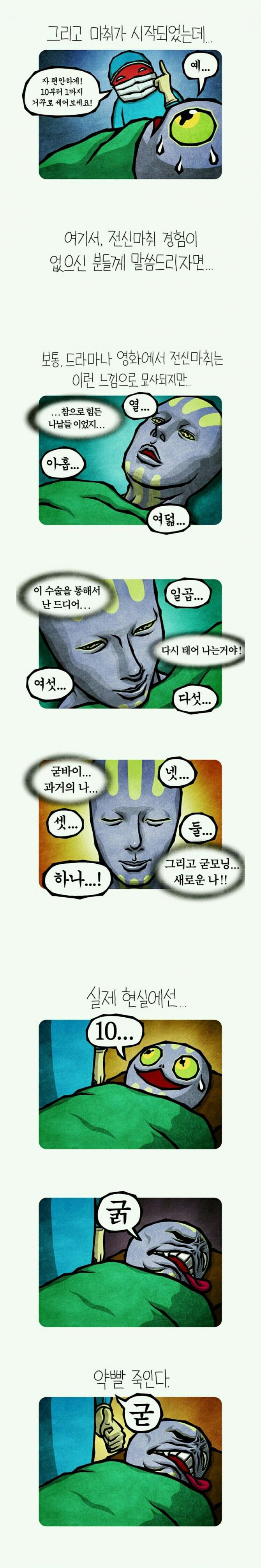 수면 마취의 현실적 표현 | 인스티즈