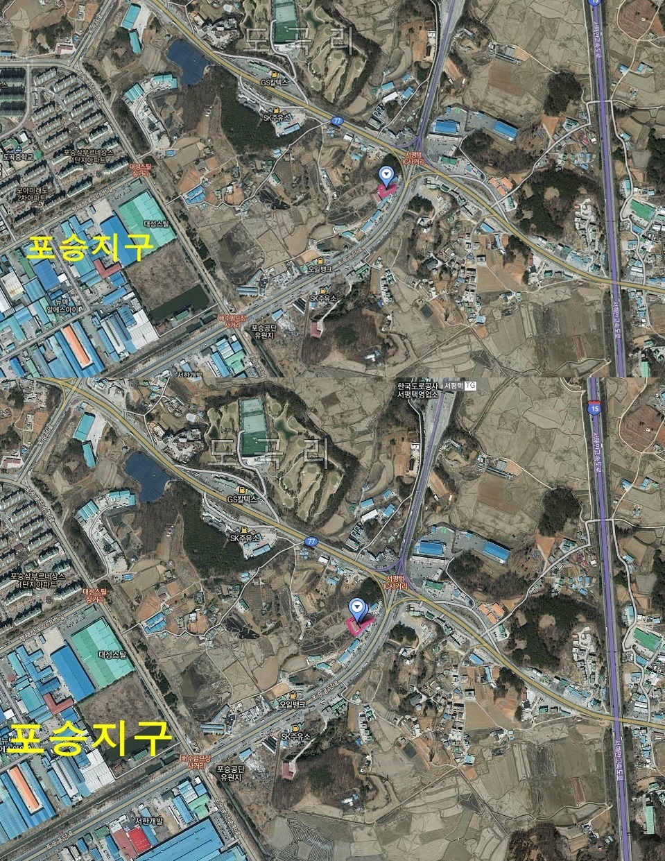 포승공단(서평택IC방향) 이미지
