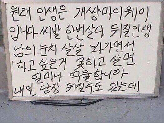원래 인생은 웨이입니다 | 인스티즈