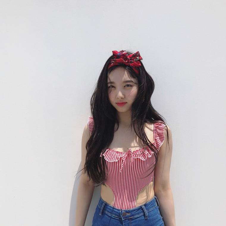 180711 KBS 연예가중계 게릴라 데이트 촬영 - 체리 토끼 나연이 of TWICE | 인스티즈