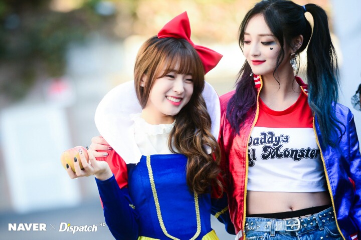 프리스틴 나영 결경 with 연예계동료 할로윈 코스프레~ | 인스티즈